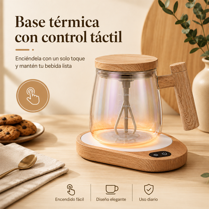 Taza agitadora automática