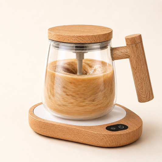 Taza agitadora automática