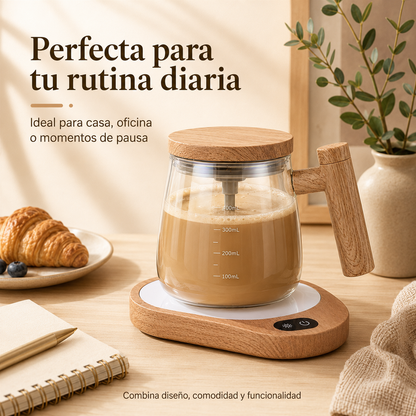 Taza agitadora automática