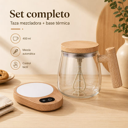 Taza agitadora automática